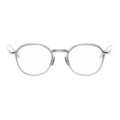 Yuichi Toyama Transparent & Silver Logan Glasses In Silvrclrgry