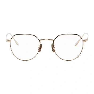 Yuichi Toyama Black And Gold Idees Glasses In Blkgold