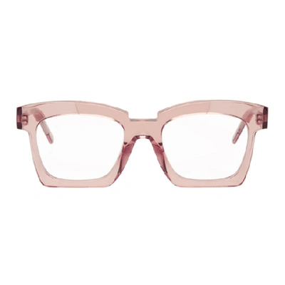 Kuboraum Pink K5 Rc Glasses In Pinktrans