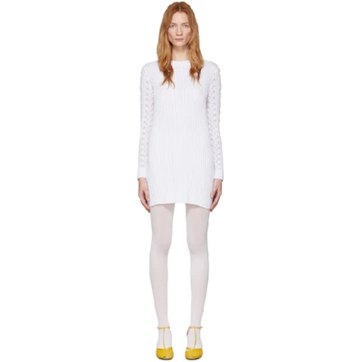 See By Chloé See By Chloe White Lace Sweater Dress In 101 White