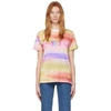 SEE BY CHLOÉ SEE BY CHLOE MULTICOLOR RAINBOW LOGO T-SHIRT