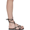 Ancient Greek Sandals Black Morfi Leather Sandals In Schwarz