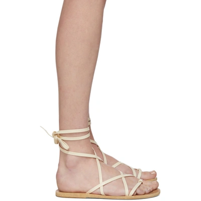 Ancient Greek Sandals Off-white Morfi Sandals In Off White