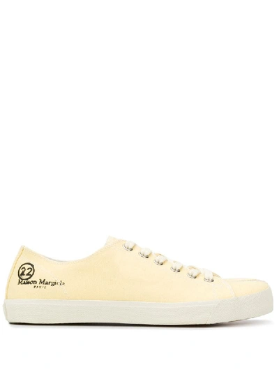 Maison Margiela 'tabi' Sneakers In Yellow