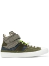 Maison Margiela High-top-sneakers Mit Einsätzen In Green