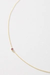 Maya Brenner 14k Yellow Gold Asymmetrical Birthstone Necklace In Pink