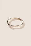 Maya Brenner 14k White Gold Birthstone Ring In Blue