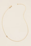 MAYA BRENNER MAYA BRENNER 14K GOLD ASYMMETRICAL MONOGRAM NECKLACE,55457626