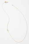 Maya Brenner 14k Gold Asymmetrical Monogram Necklace