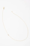 MAYA BRENNER 14K GOLD ASYMMETRICAL MONOGRAM NECKLACE,55457626