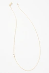 MAYA BRENNER MAYA BRENNER 14K GOLD ASYMMETRICAL MONOGRAM NECKLACE,55457626