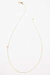Maya Brenner 14k Gold Asymmetrical Monogram Necklace