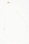 Maya Brenner 14k Gold Asymmetrical Monogram Necklace
