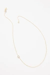 Maya Brenner 14k Gold Asymmetrical Monogram Necklace