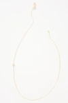 Maya Brenner 14k Gold Asymmetrical Monogram Necklace In Multicolor