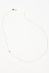 MAYA BRENNER MAYA BRENNER 14K GOLD ASYMMETRICAL MONOGRAM NECKLACE,55457626