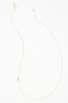 MAYA BRENNER MAYA BRENNER 14K GOLD ASYMMETRICAL MONOGRAM NECKLACE,55457626