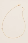 Maya Brenner 14k Gold Asymmetrical Numeral Necklace In Grey