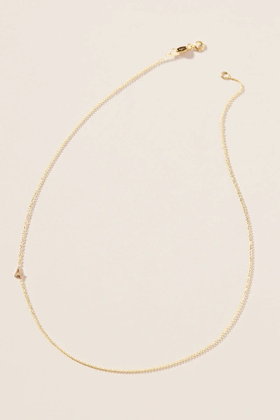 Maya Brenner 14k Gold Asymmetrical Numeral Necklace In Grey