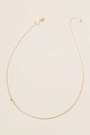 MAYA BRENNER MAYA BRENNER 14K GOLD ASYMMETRICAL NUMERAL NECKLACE,55457931