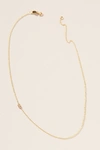 MAYA BRENNER MAYA BRENNER 14K GOLD ASYMMETRICAL NUMERAL NECKLACE,55457931