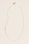 MAYA BRENNER MAYA BRENNER 14K GOLD ASYMMETRICAL NUMERAL NECKLACE,55457931