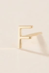 Maya Brenner 14k Yellow Gold Monogram Post Earring