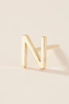 MAYA BRENNER MAYA BRENNER 14K YELLOW GOLD MONOGRAM POST EARRING,55458152