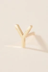 Maya Brenner 14k Yellow Gold Monogram Post Earring