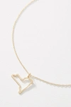 Maya Brenner 14k Gold State Pendant Necklace In Yellow