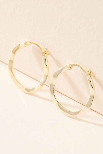 Anthropologie Darren Hoop Earrings In Gold