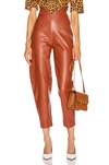 ATTICO LEATHER BUTTERFLY CARROT PANT,ATTF-WP8