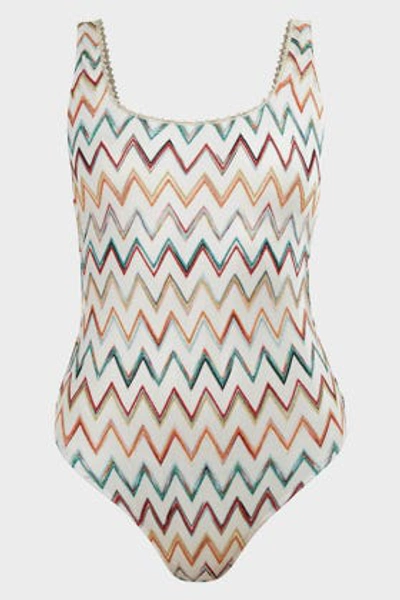 Missoni Multicolor One-piece Swimsuit With Zig Zag Motif In 108 - Multicoloured:zig Zag Multi