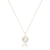 LILY & ROO GOLD LARGE BAROQUE PEARL NECKLACE