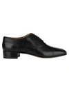 GUCCI LEATHER LACE-UP WITH BROGUE DETAIL,11194505