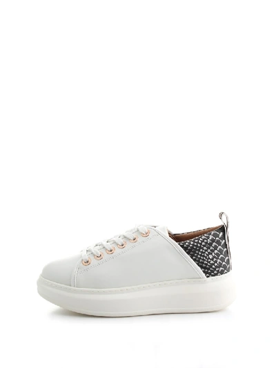 Alexander Smith Leather Sneakers In White