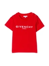 Givenchy Signature Crew Neck T-shirt In Rosso