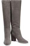 SERGIO ROSSI VIRGINIA SUEDE KNEE BOOTS,3074457345622071647