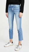 MOTHER THE MID RISE DAZZLER ANKLE FRAY JEANS DROPPING IN 26