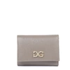 DOLCE & GABBANA Mud Leather Wallet With Logo Plaque