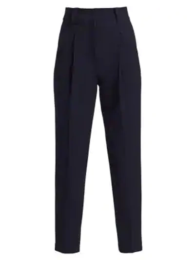 A.l.c Colin Pleated Tapered Pants In Midnight