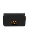 Valentino Garavani Garavani Vlogo Leather Smartphone Case In Black