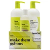 Devacurl Make Them Gel-ous Curly Cleanse & Condition Liter Kit