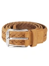 Tod's Brown Woven Belt In Brown