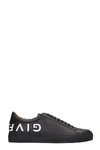 GIVENCHY URBAN STREET SNEAKERS IN BLACK LEATHER,11195449