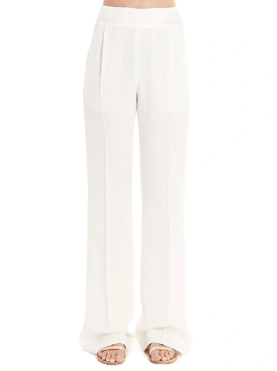 Alberta Ferretti Trousers In White