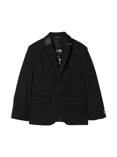 Givenchy Kids Wool Blazer Jacket In Black