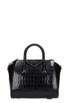 GIVENCHY ANTIGONA SMALL HAND BAG IN BLACK LEATHER,11195451