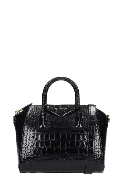 Givenchy Antigona Small Hand Bag In Black Leather