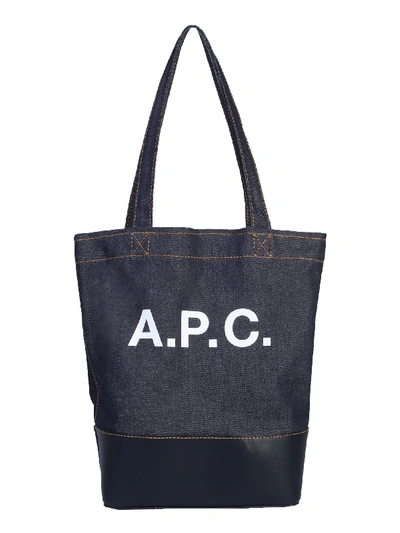 A.p.c. Small Axelle Bag In Denim